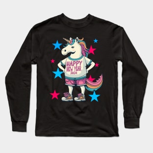 Rainbow Unicorn Long Sleeve T-Shirt